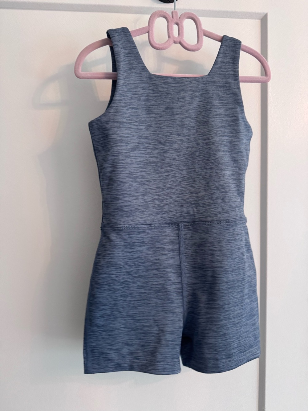 Rylee + Cru Heathered Blue Sleeveless Romper - Brand New